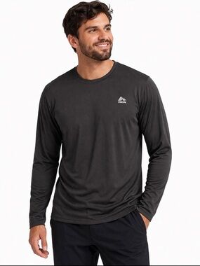 RBX Men's Long Sleeve Black Performance Shirt, L